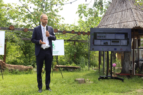 Jānis Mažeiks, Ambassador of the European Union to the Republic of Moldova speaking at the launch of the LEADER Programme in June 2022