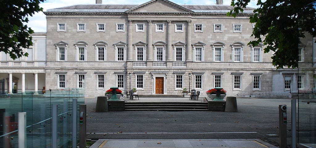 Leinster House — Large grey building