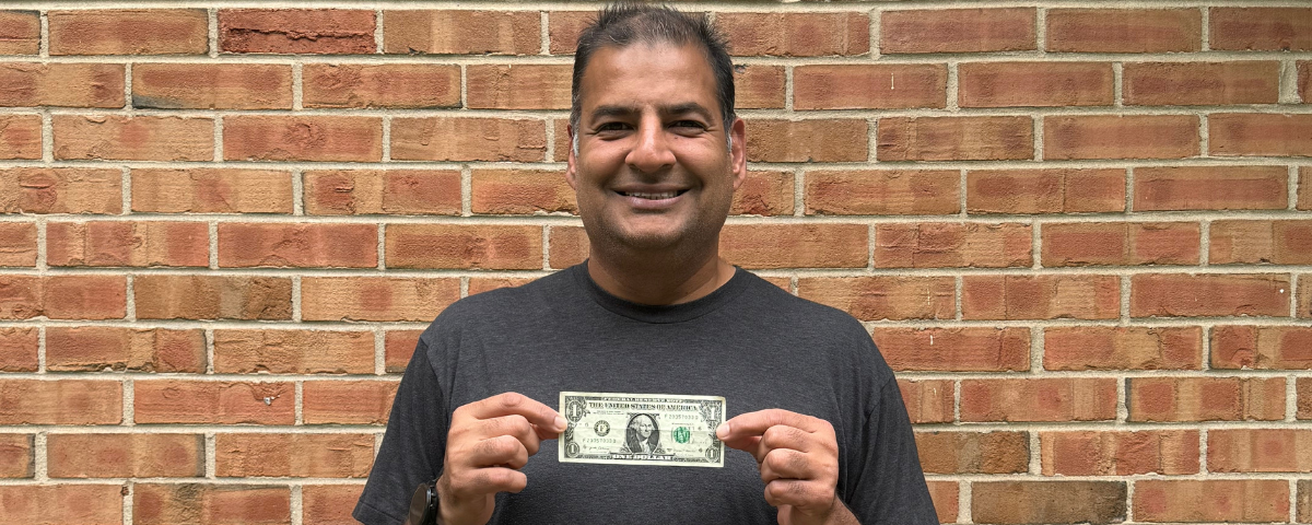 My first dollar earned on Medium (Photo by Author)