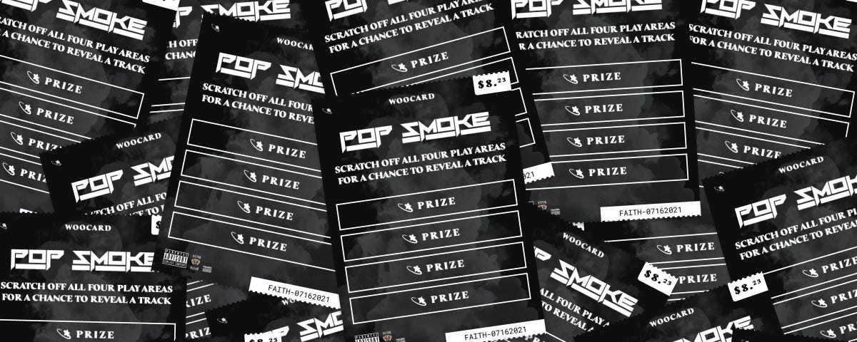 Developing a scratch card track reveal for Pop Smoke, by Lee Martin