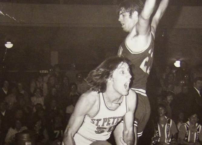 Stanley Yavneh Klos played basketball for Saint Peter’s University in the 1970s.
