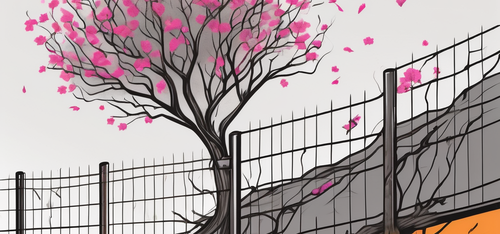 A tree with pink leaves