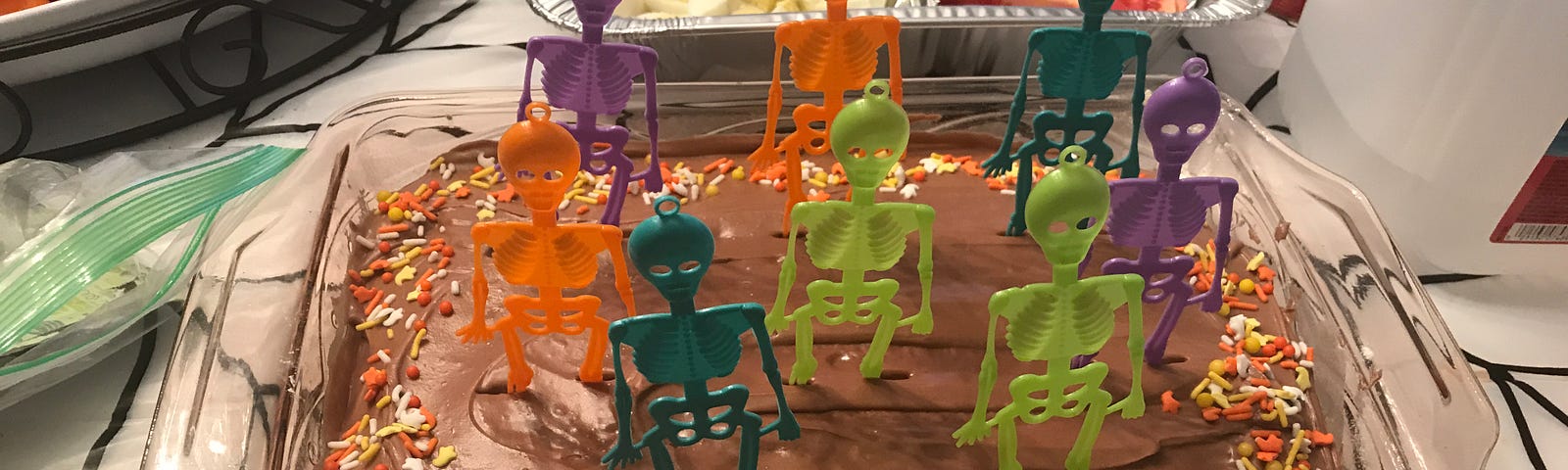 Halloween dinner can be made fun with a themed sweet treat for the finale. Photo by Francesca Di Meglio