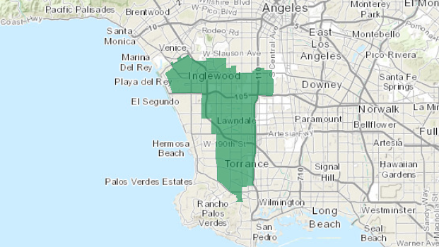 California’s 43rd Congressional District. Source: Wikimedia Commons in the public domain.