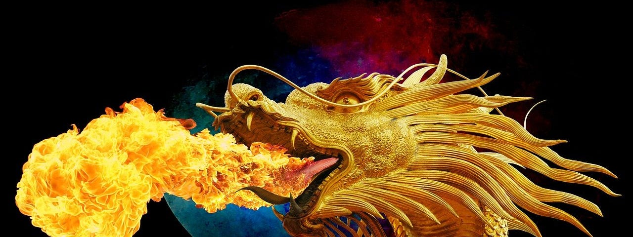 fire breathing dragon