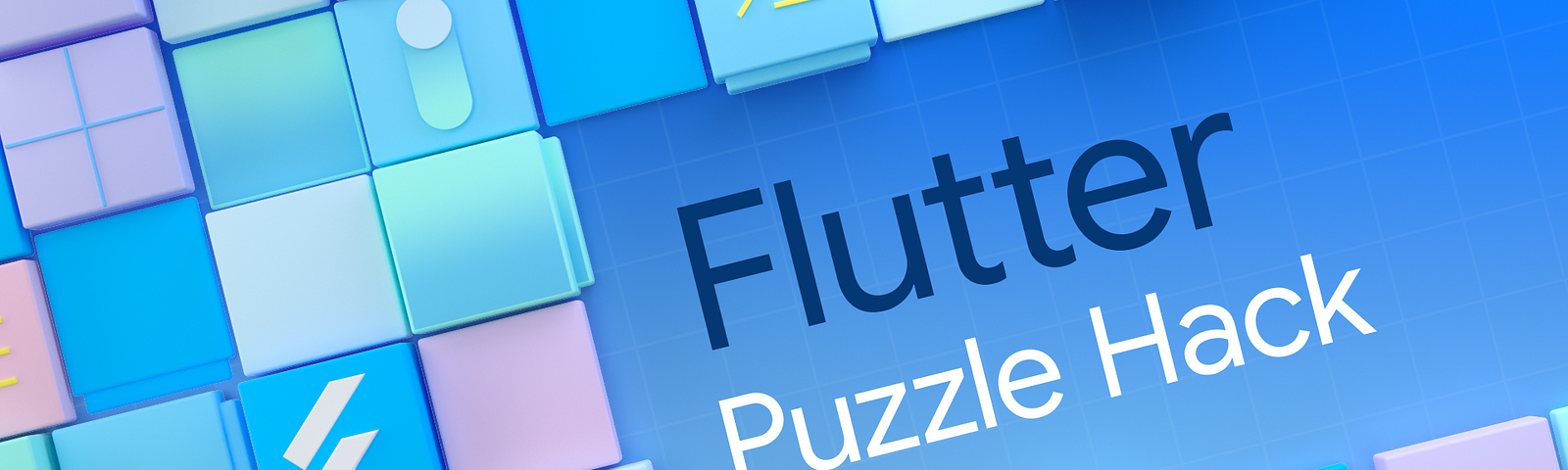 The Flutter puzzle hack logo