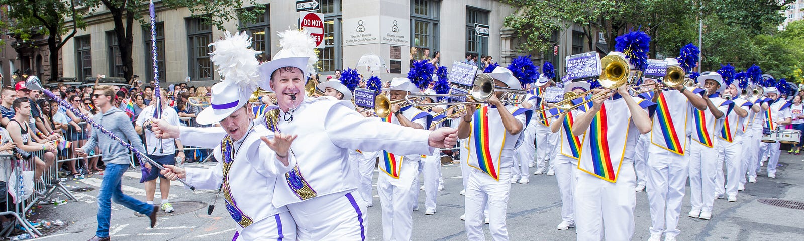 Participants march in the Gay Pride Parade on June 28, 2015 in New York City. The parade was held two days after the U.S. Supreme Court’s decision allowing gay marriage in the U.S.