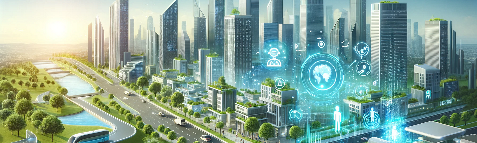 Image related to Envisioning Tomorrow: A Harmonious Blend of Advanced Technology and Nature in the AI-Driven Cityscape