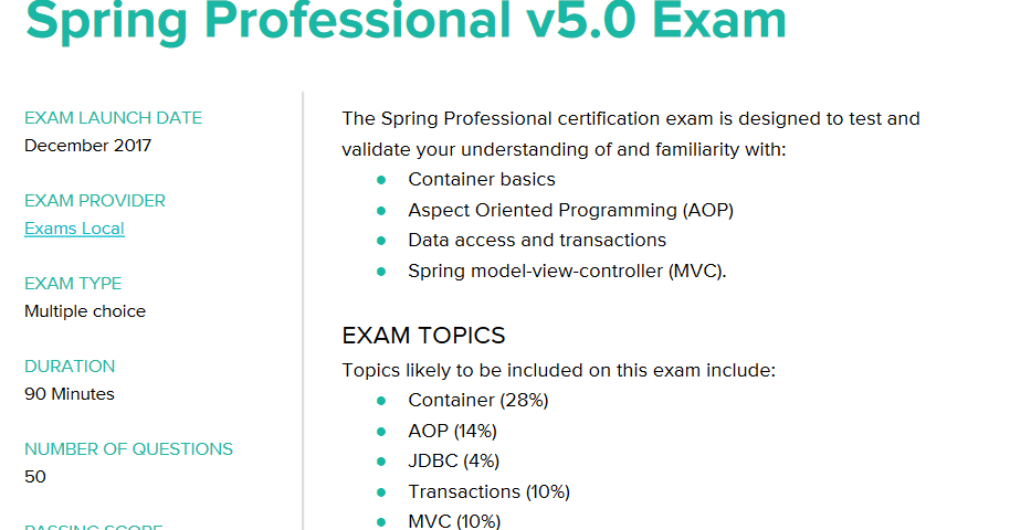 The Ultimate Guide to Pass Spring Professional Certification v5.0 (VMware EDU-1202) Exam