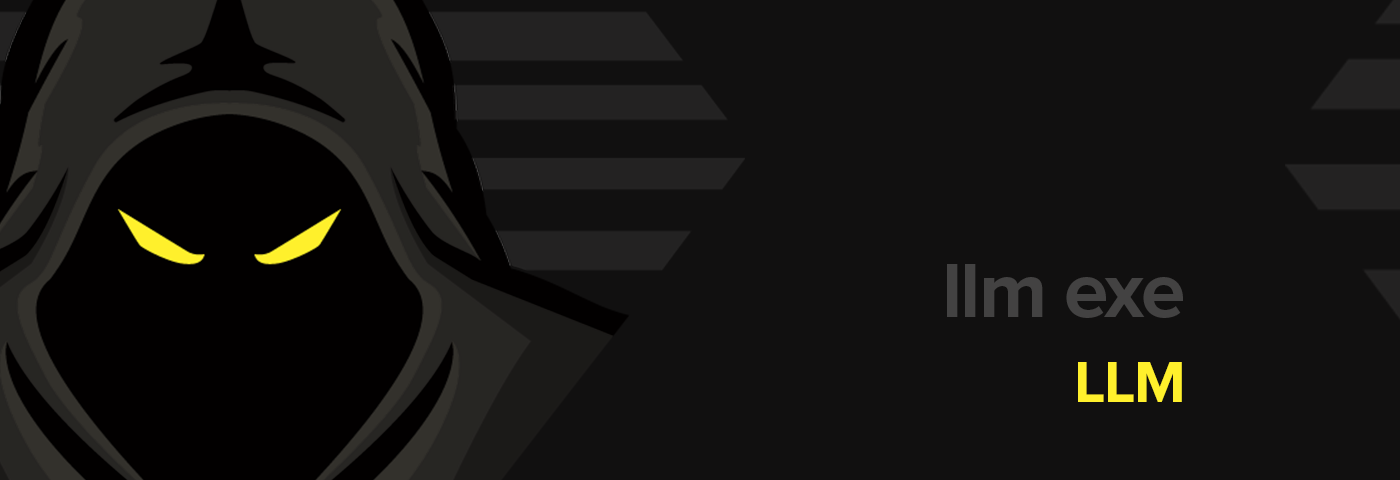 Logo for llm-exe — a TypeScript utility for executing language models, with the text “LLM”.