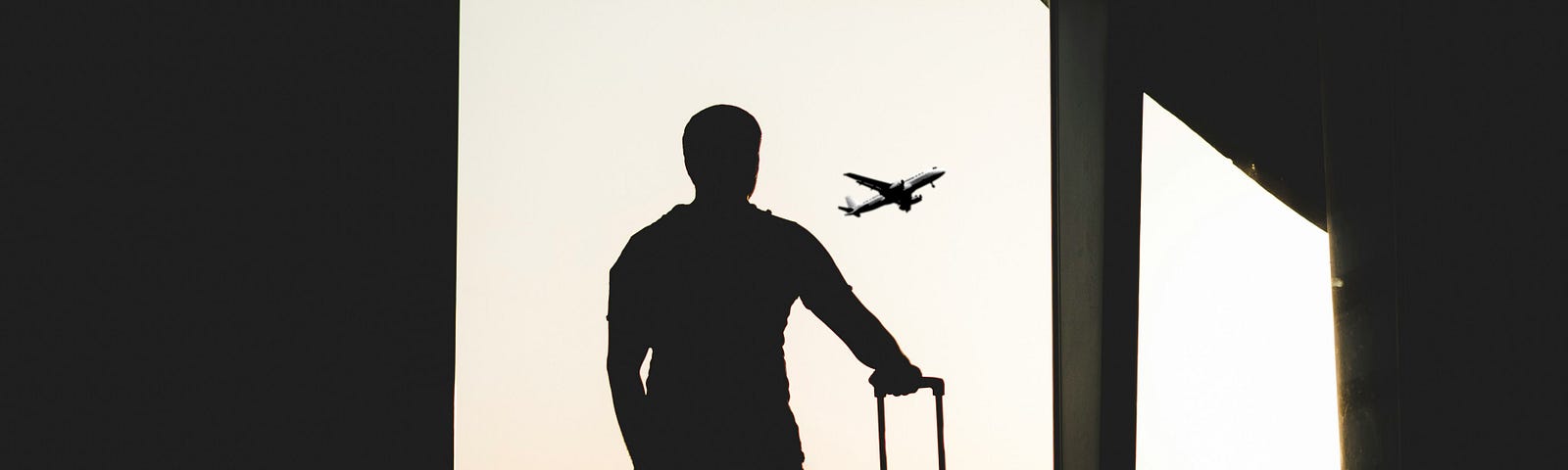 man waiting at the airport- shadows