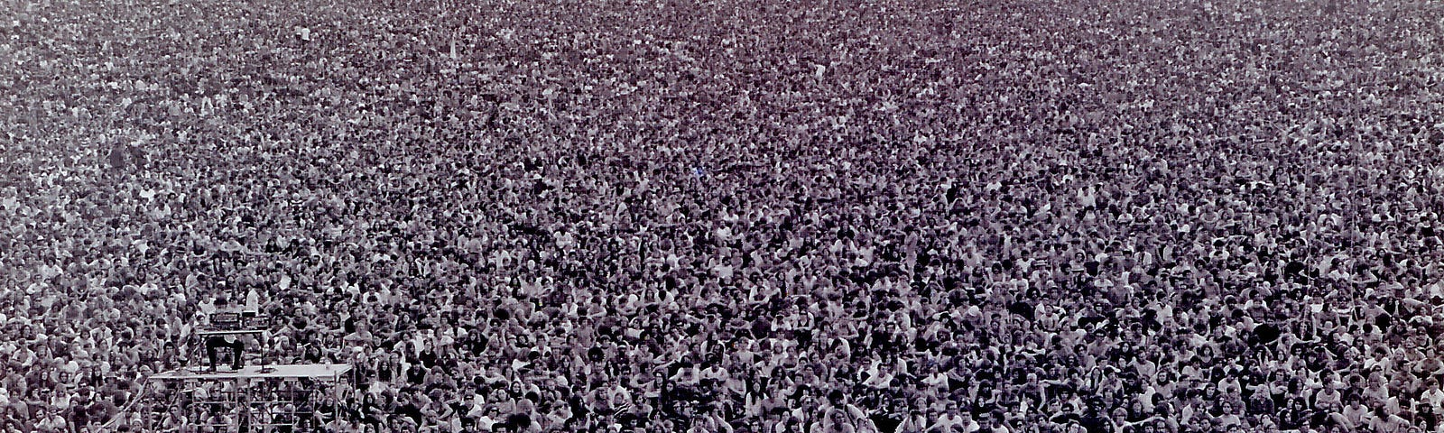 Opening ceremonies at Woodstock 1969