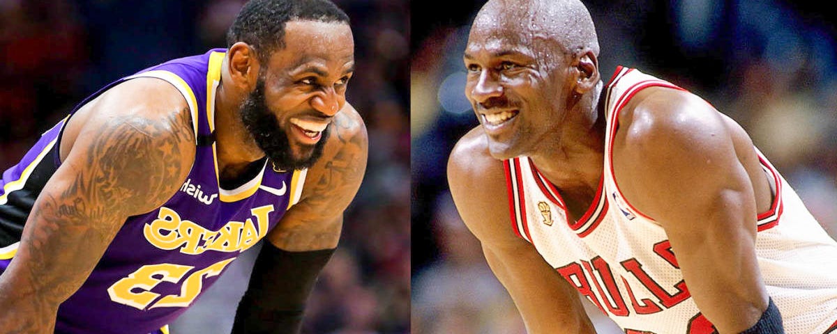 Side by side photos of 2 legendary basketball players