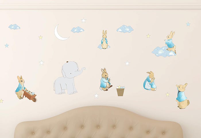 peter rabbit wall stickers for nursery