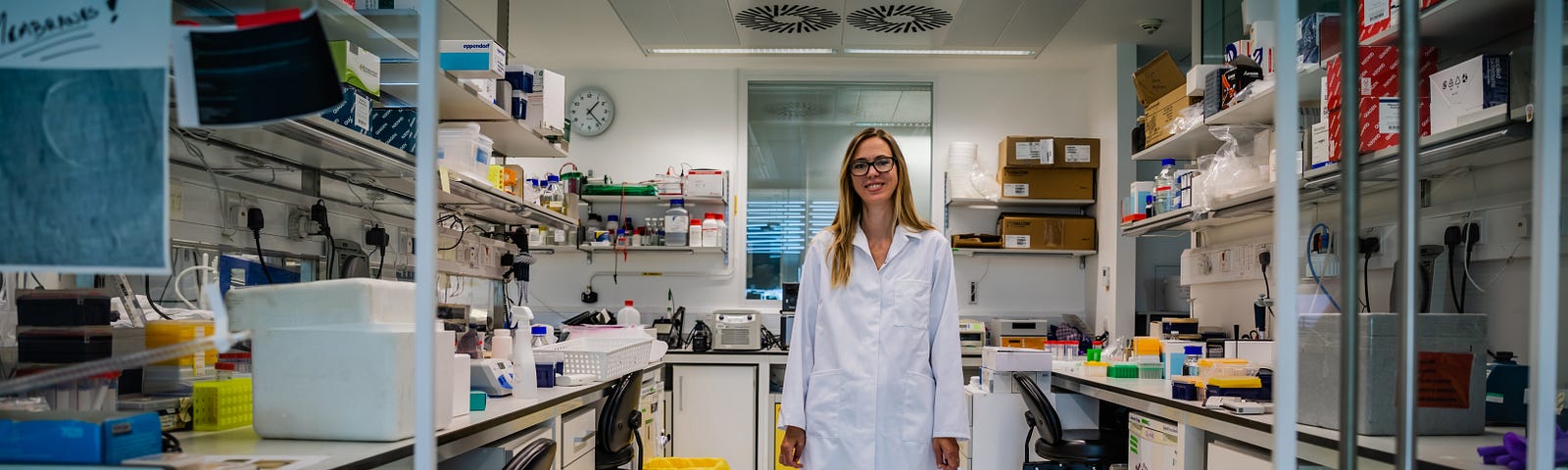 Madeline Lancaster in laboratory