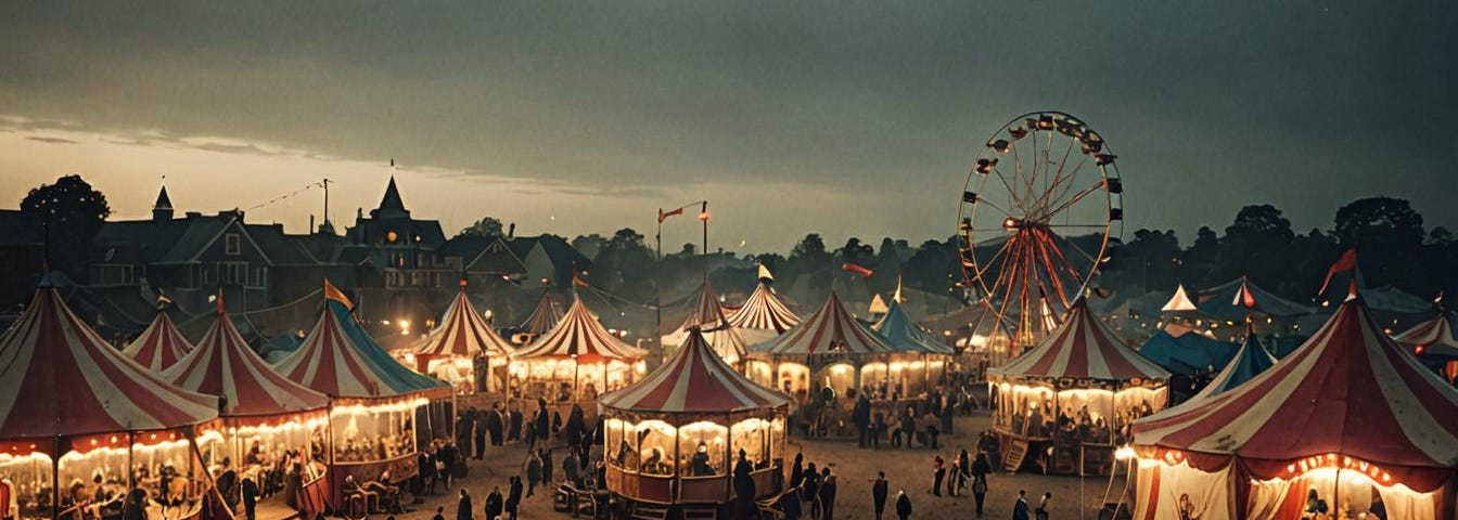 Circus at night