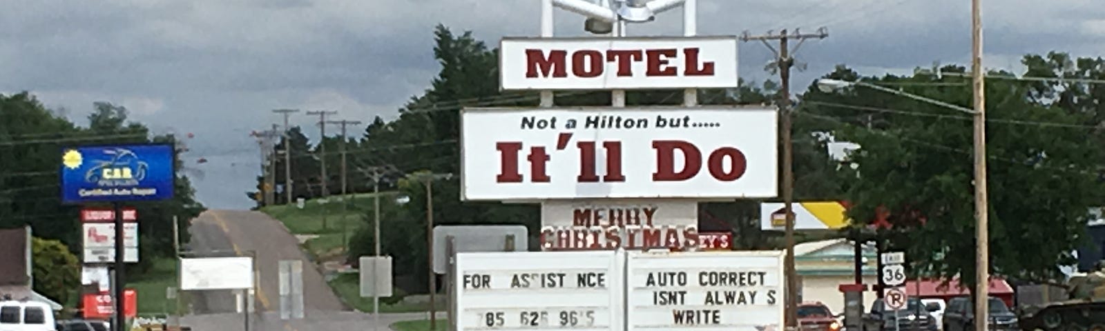 a no-tell-motel in NW Kansas