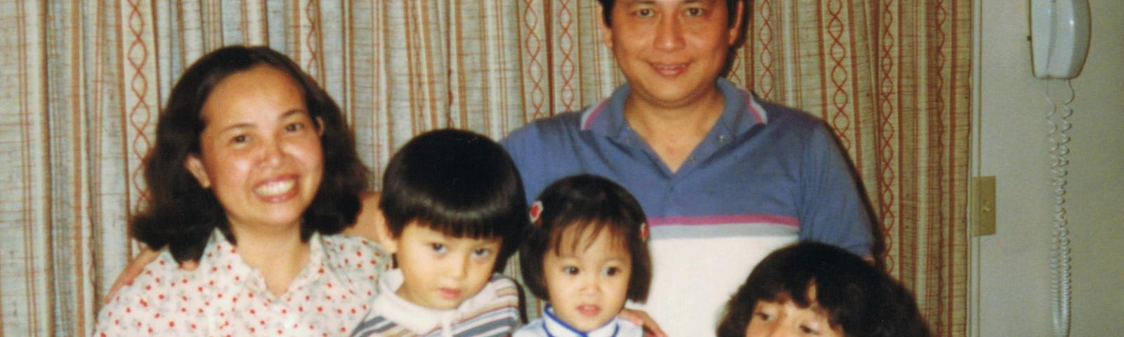 Dr. Kieu as a child with her family