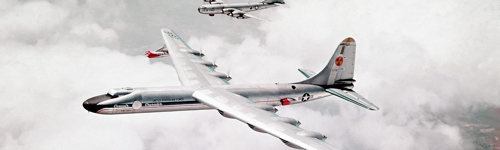 Aircraft The Convair NB-36 ‘Crusader’ Carried A 17 Ton Nuclear Reactor In A Bomb Bay 47 test flights without dropping the ball