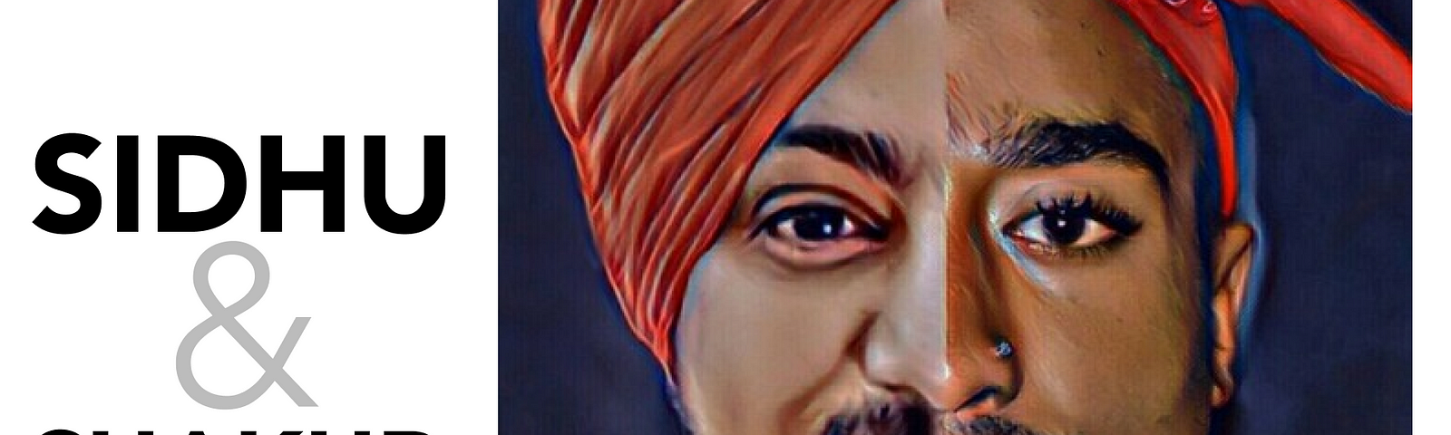 A fusion of Sidhu and Shakur. Image Credits: Sidhu Moosewala Fan Page