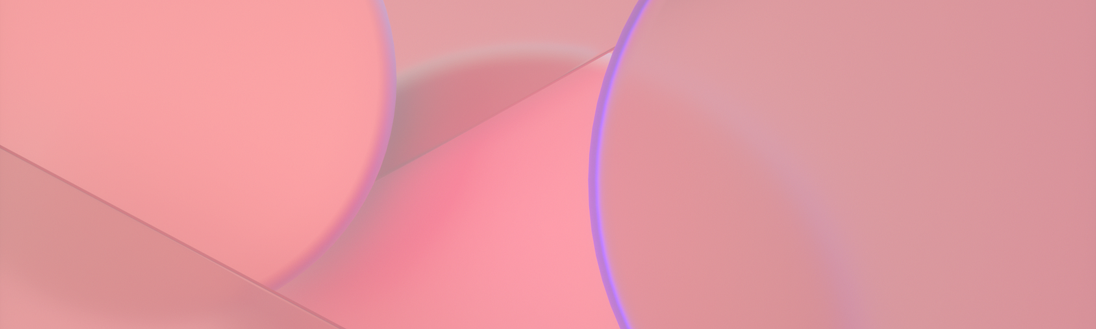 Abstract image of pink bubbles overlapping