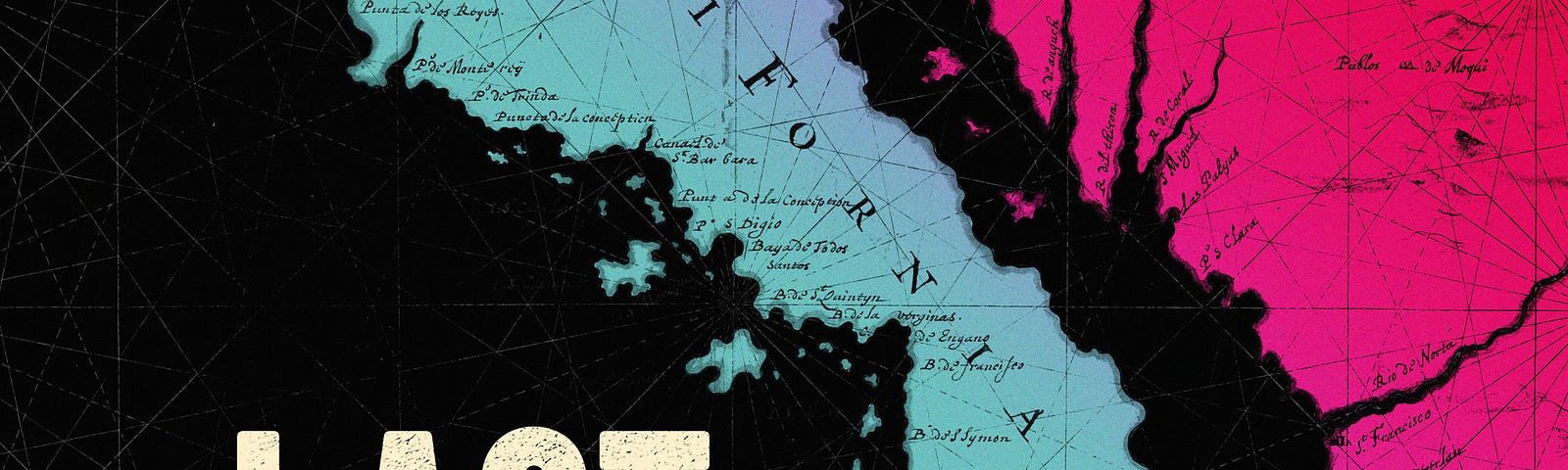 Graphic of a map of California separated from the rest of the western United States.