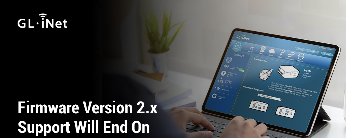 Firmware Version 2.x Support Will End On September 10, 2020