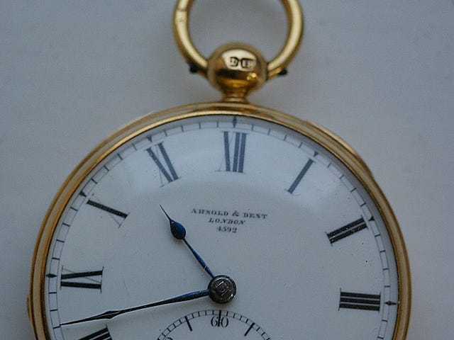 Timekeeping — a John Arnold watch used to sell the time in London