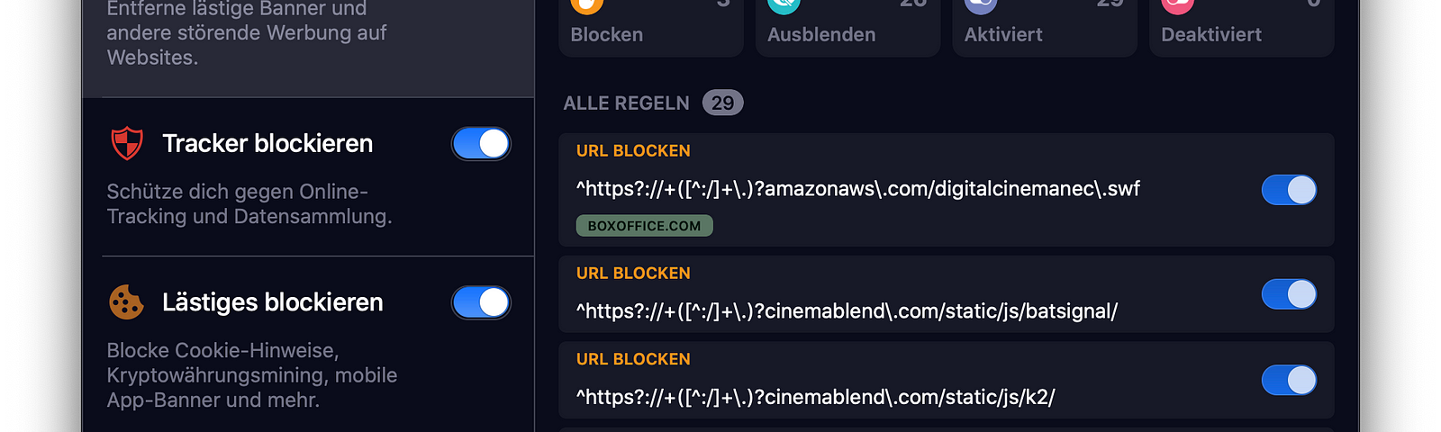 1blocker easylist rules