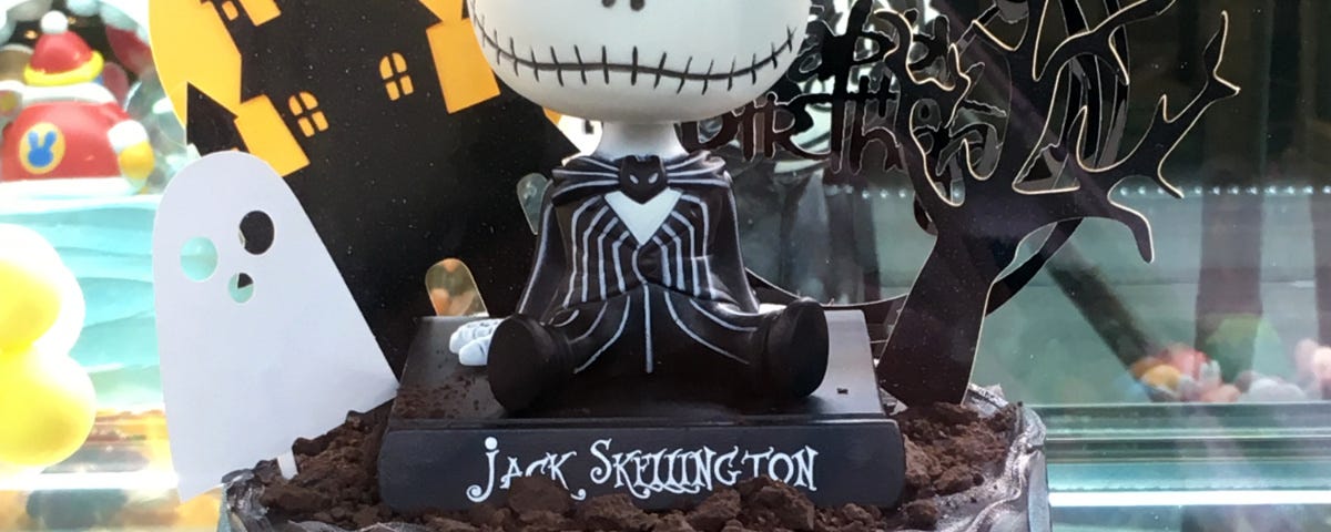 Jack Skellington 3D chocolate cake