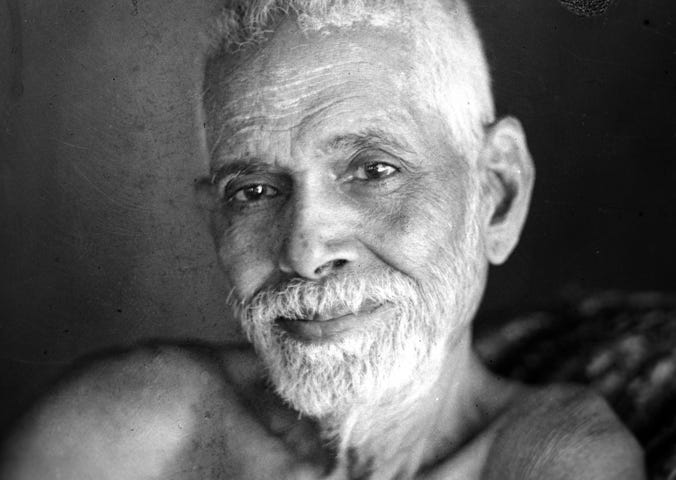Indian mystic Ramana Maharshi (1879–1950). The enbodiement of I Am Consciousness.