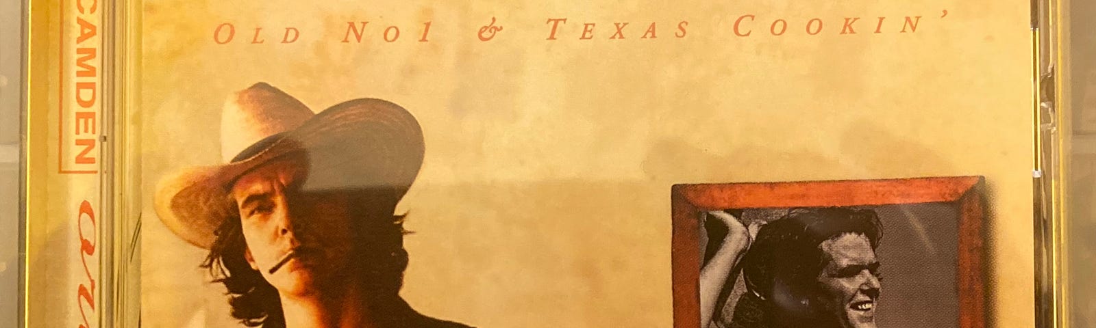 Author’s photo of their copy of the CD Old No1 & Texas Cookin’