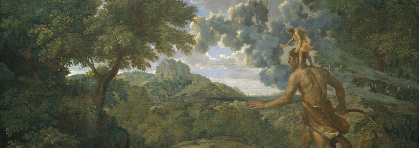 Blind Orion Searching for the Rising Sun (partial view), Nicolas Poussin (1658)