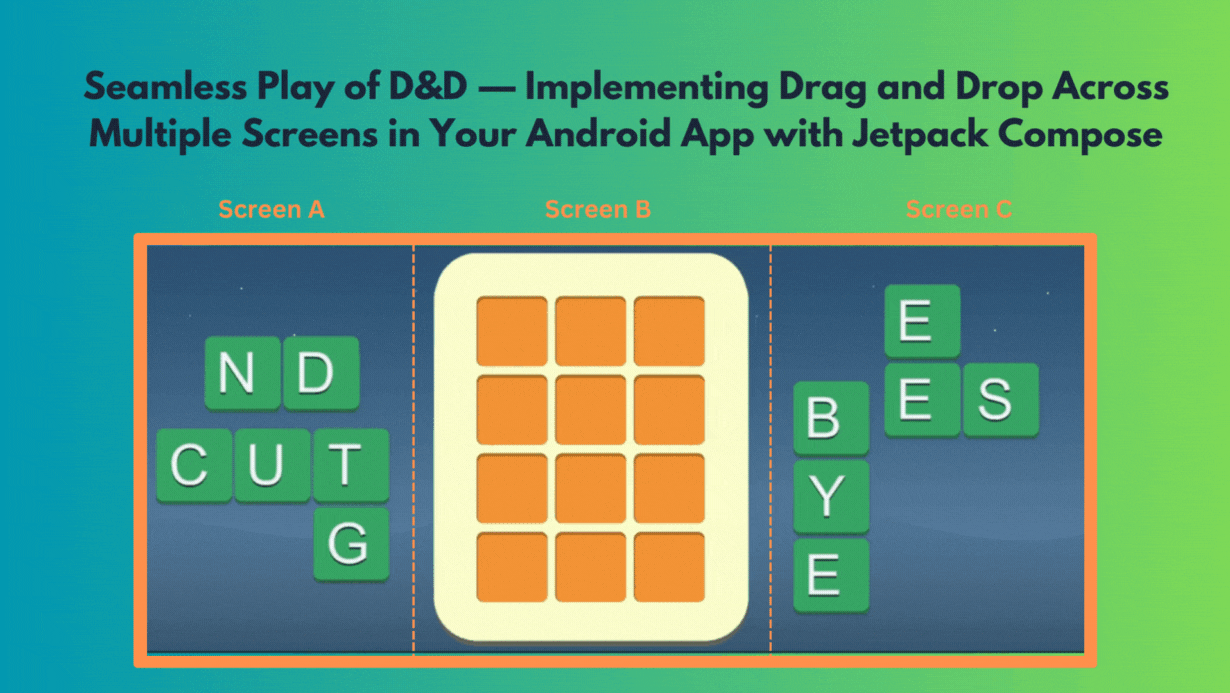 Seamless Play of D&D — Implementing Drag and Drop Across Multiple Screens  in Your Android App with Jetpack Compose | by Nirbhay Pherwani |  ProAndroidDev