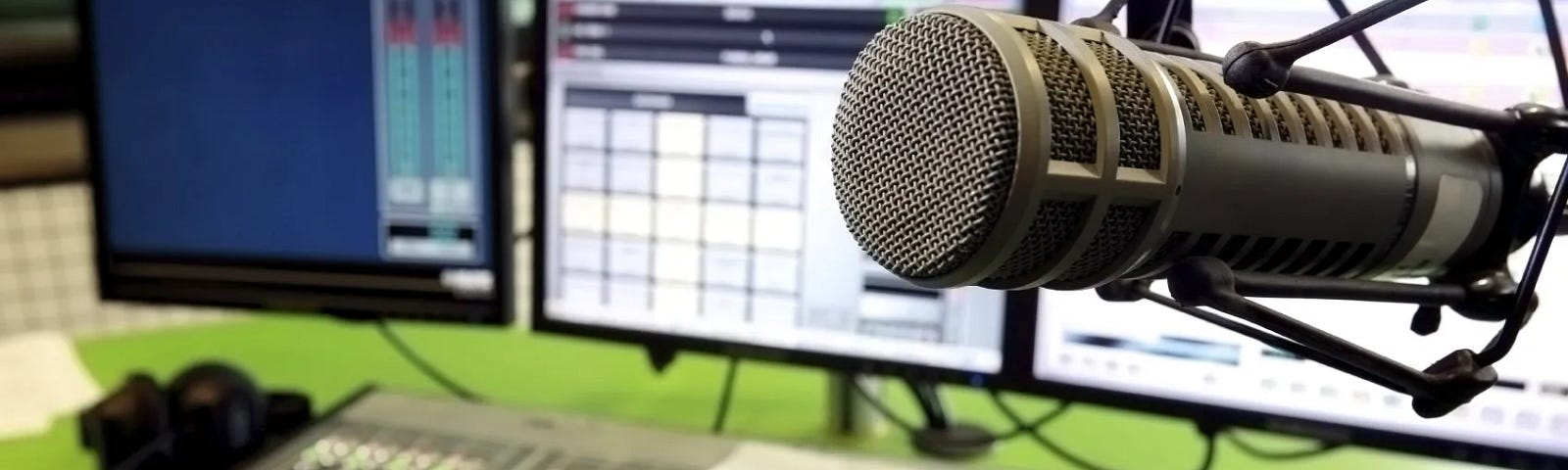 Recording equipment with voice over microphone