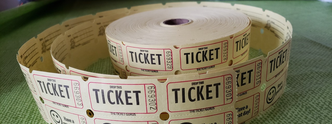 Tickets to the football game but also with lottery numbers. Photo by eulainemc of pixabay