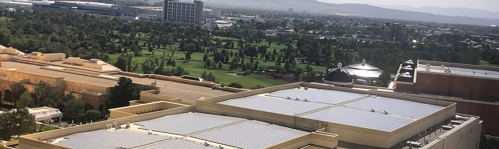 Rooftop solar system at the Wynn Las Vegas resort