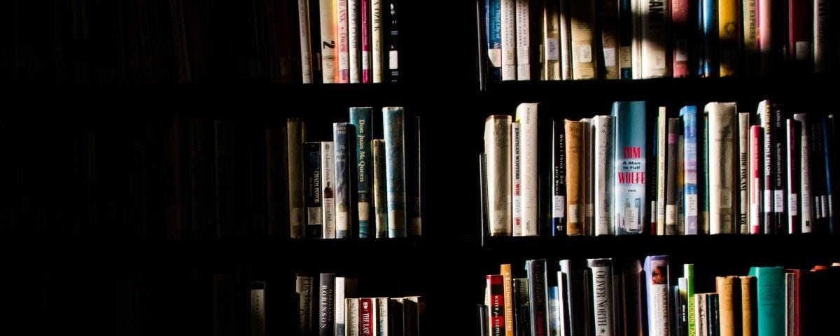 bookcase containing many books