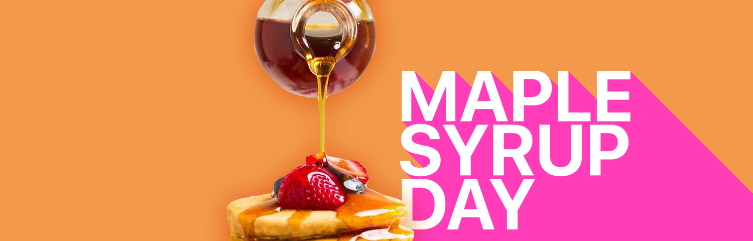 Plant-based maple syrup day pancakes