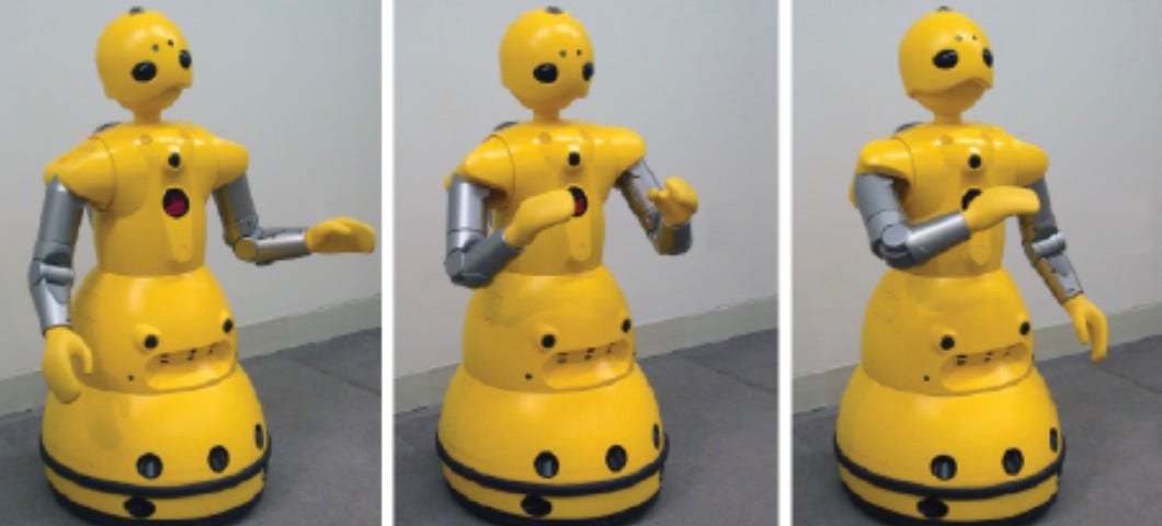 The robot used by University of Wisconsin education researchers