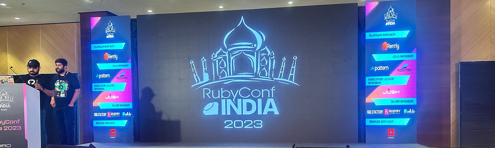 RubyConf India stage setup