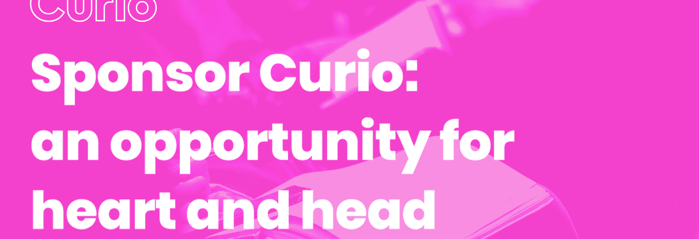 Sponsor Curio: an opportunity for heart and head. 29th November. Friends’ Meeting House, Brighton