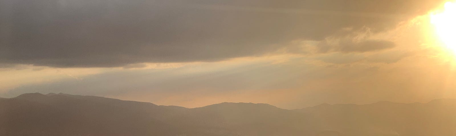 The soft light of early morning over Mexico City