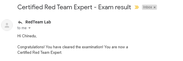 Certified Red Team Expert Short Review By Onwukike Chinedu Medium
