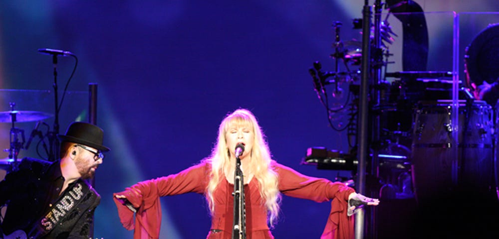 Stevie Nicks in concert.
