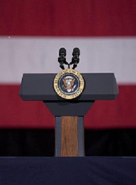 Empty Presidential Podium