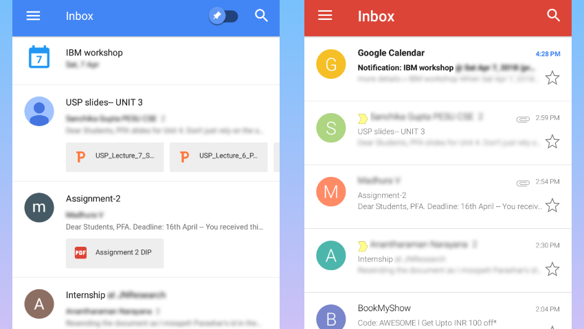 Image result for gmail ui