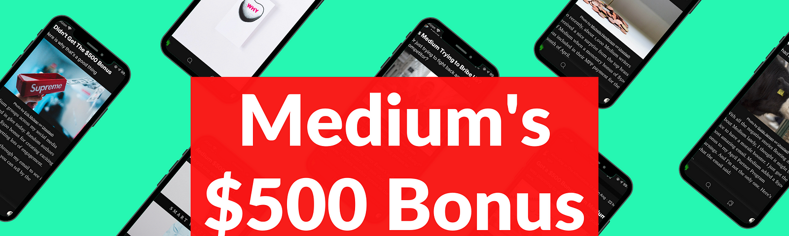 medium 500 bonus, medium payment 500, medium $500 bonus, medium partner program bonus, medium partner program payment, medium bonus payment