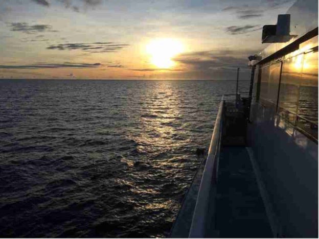 sunrise on the Great Barrier Reef
