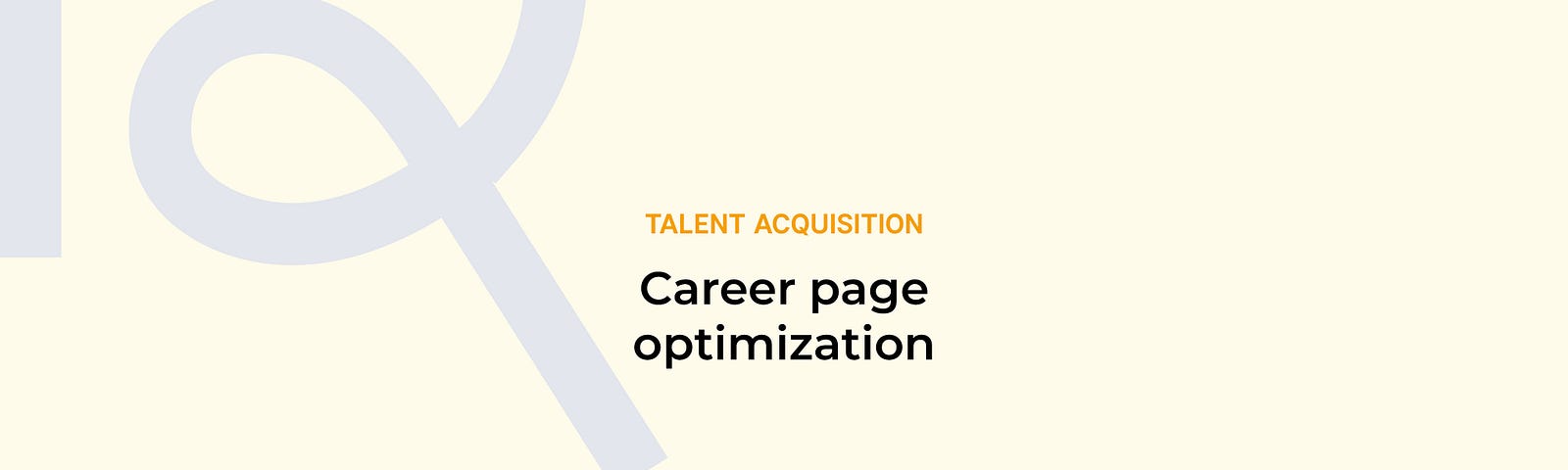 Cover image for blog text reads Career Page optimization.